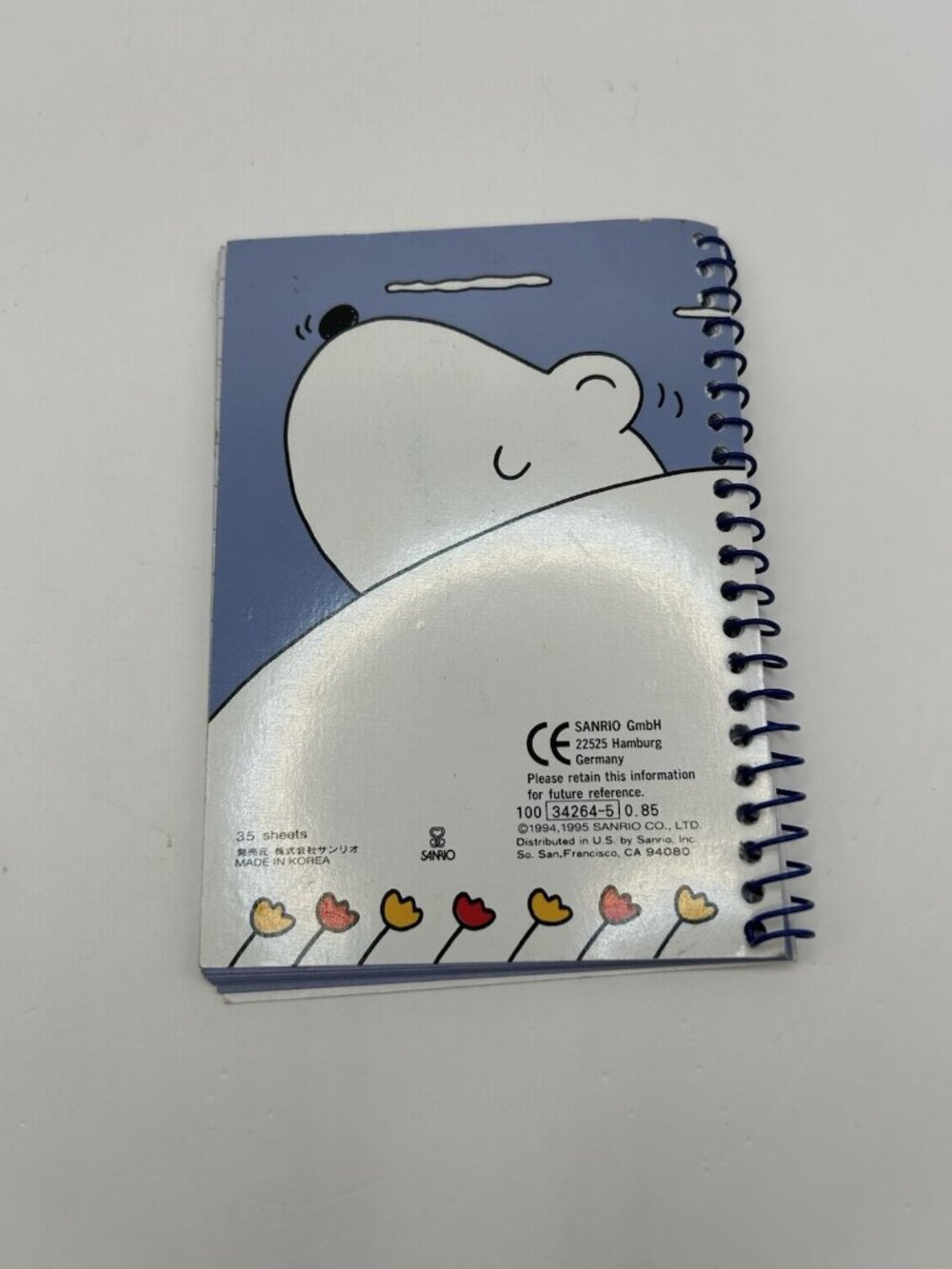Sanrio 1995 Picke Bicke Spiral Notepad 33 Sheets Vintage Pickebicke Puff Bird - Picture 3 of 16